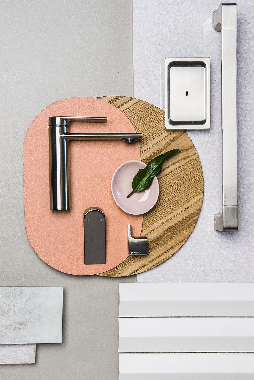 PHOENIX TEEL BASIN MIXER 162MM BRUSHED NICKEL