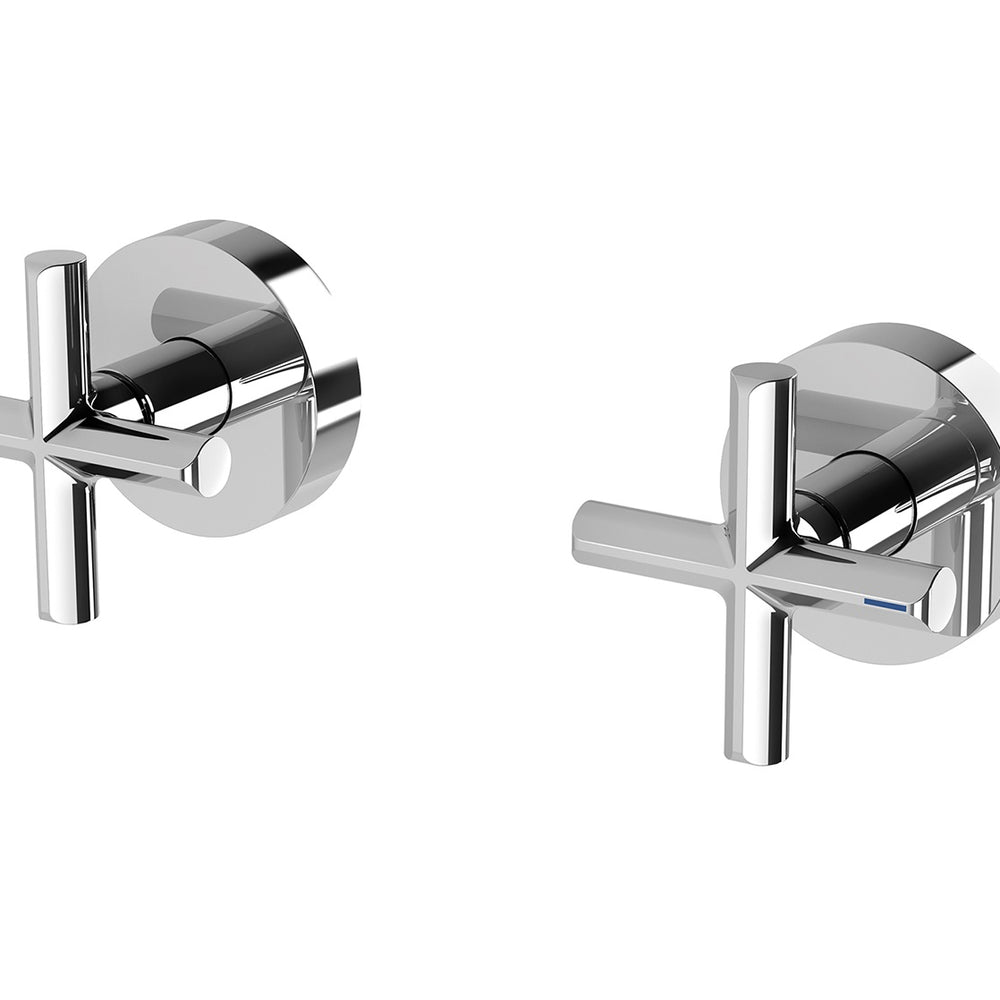 PHOENIX VIVID SLIMLINE PLUS LEAD FREE WALL TOP ASSEMBLIES EXTENDED SPINDLES CHROME