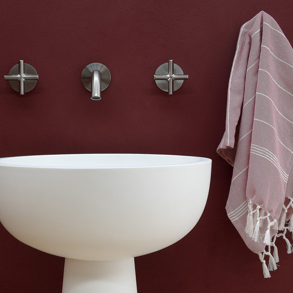 PHOENIX VIVID SLIMLINE LEAD FREE PLUS WALL TOP ASSEMBLIES EXTENDED SPINDLES BRUSHED NICKEL