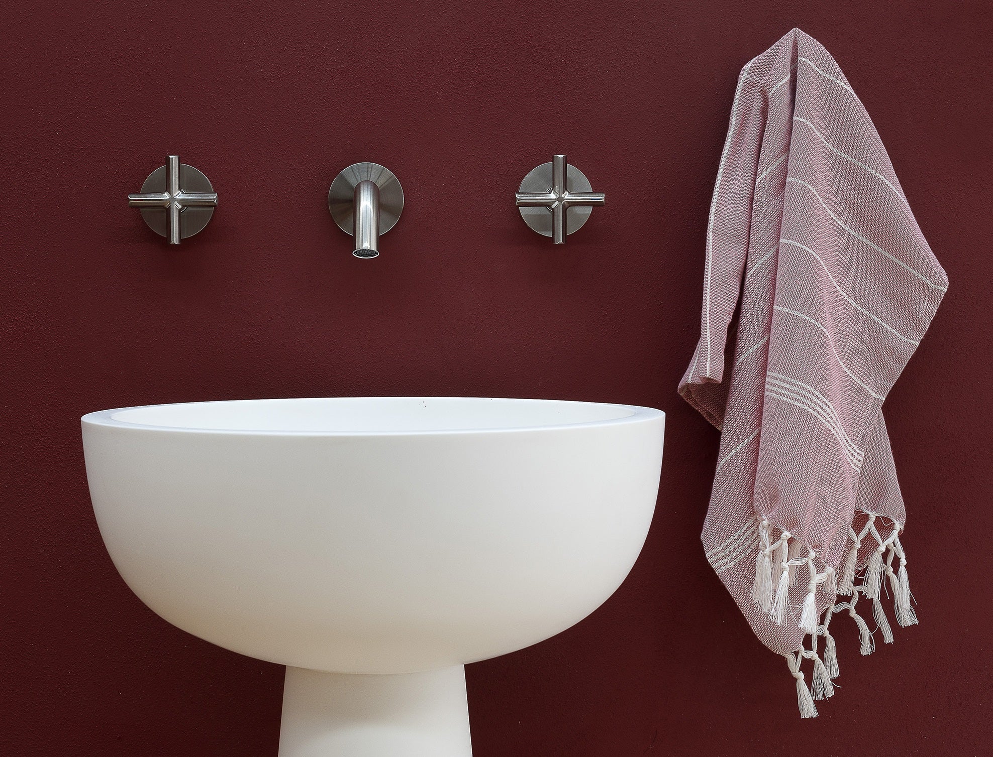 PHOENIX VIVID SLIMLINE LEAD FREE PLUS WALL TOP ASSEMBLIES EXTENDED SPINDLES BRUSHED NICKEL