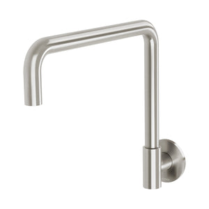 PHOENIX VIVID SLIMLINE PLUS WALL SINK OUTLET 240MM BRUSHED NICKEL