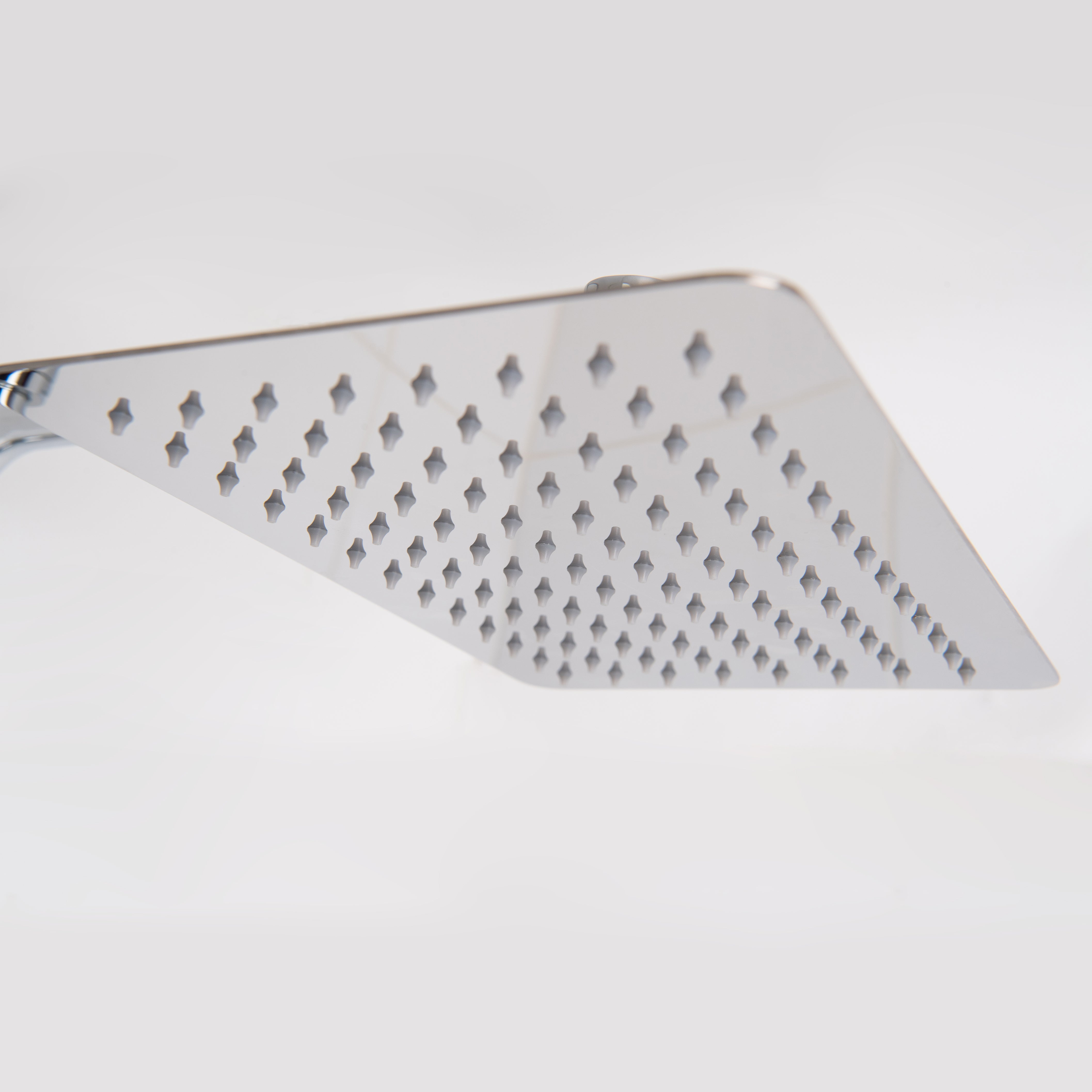 QUOSS RAIN SHOWER SUNFLOWER SET RECTANGLE 400MM CHROME