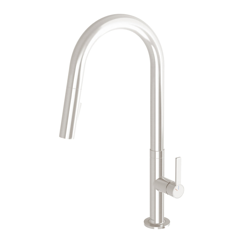 PHOENIX LEXI MKII PULL OUT SINK MIXER 437MM BRUSHED NICKEL