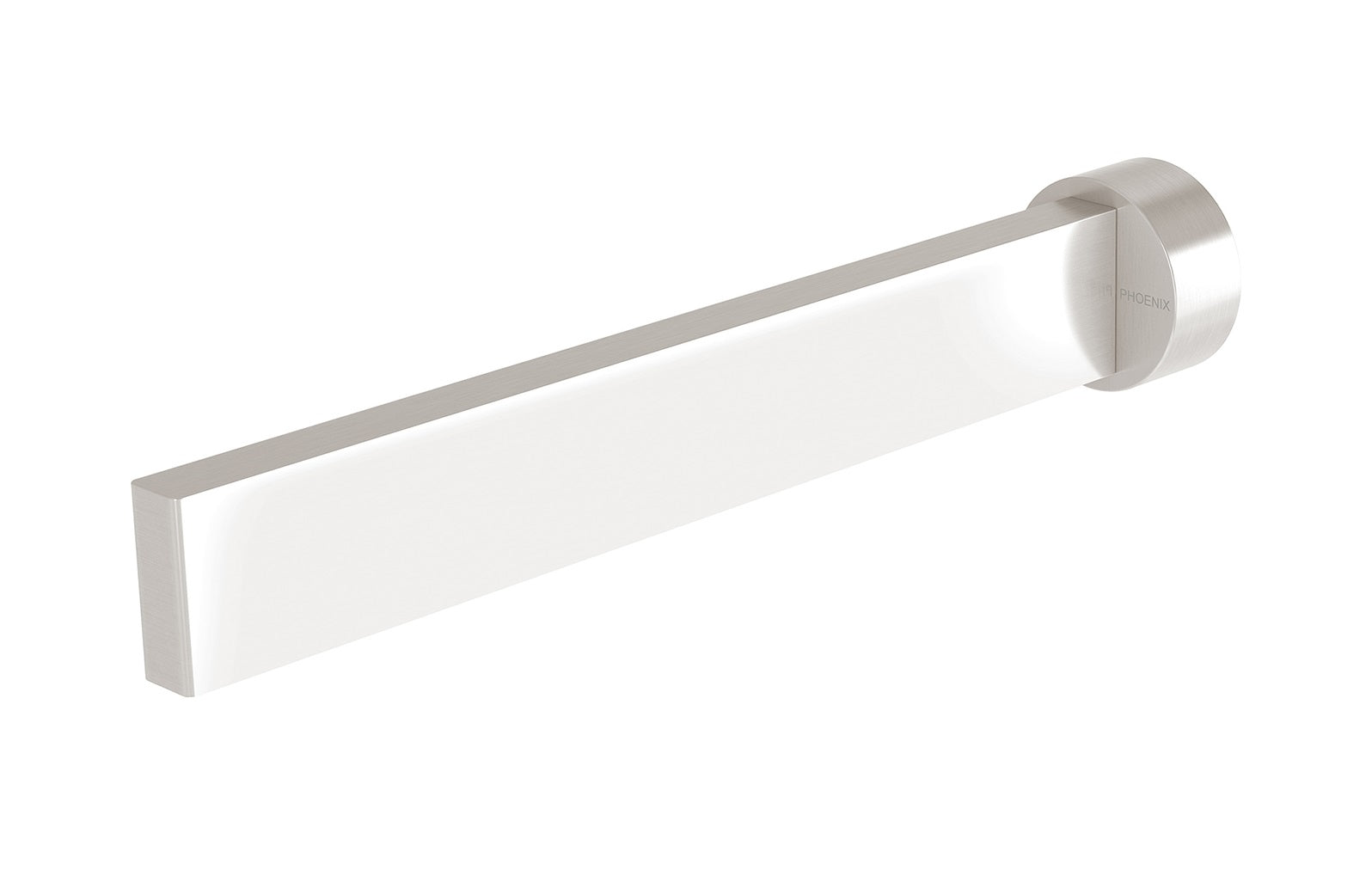 PHOENIX LEXI MKII BATH OUTLET 200MM BRUSHED NICKEL
