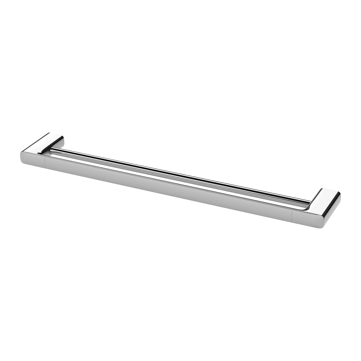 PHOENIX NUAGE DOUBLE NON-HEATED TOWEL RAIL CHROME 600MM AND 800MM