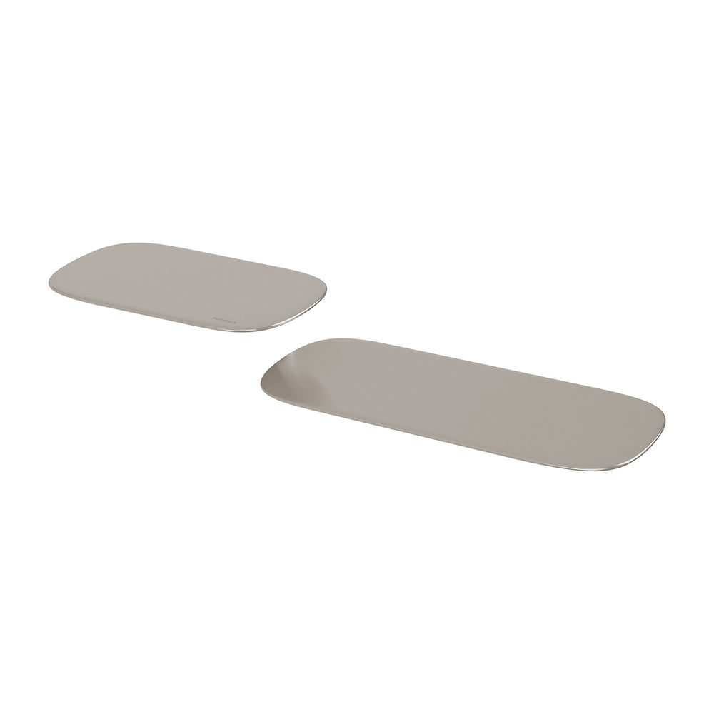 PHOENIX NUAGE SHOWER SHELVES BRUSHED NICKEL 100MM