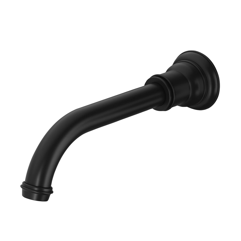 PHOENIX CROMFORD LEAD FREE WALL BASIN / BATH OUTLET 181MM MATTE BLACK
