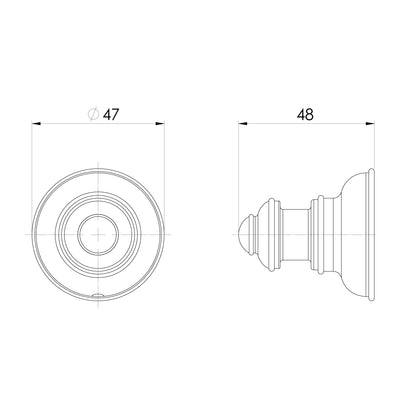 PHOENIX CROMFORD ROBE HOOK CHROME 47MM