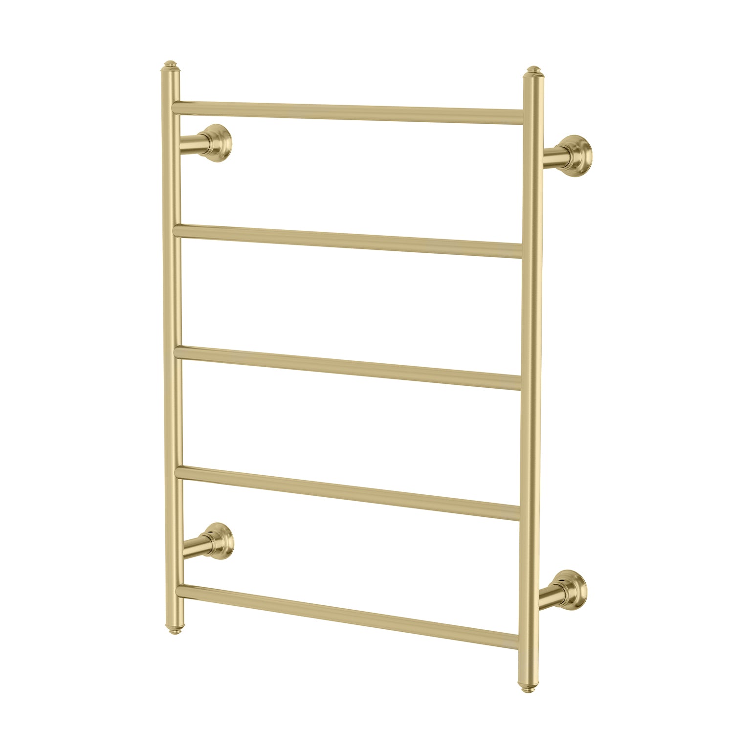 PHOENIX CROMFORD 5-BARS ROUND HEATED TOWEL LADDER BRUSHED GOLD 550MM