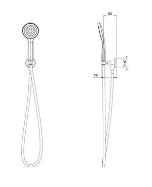 PHOENIX PINA HAND SHOWER MATTE BLACK