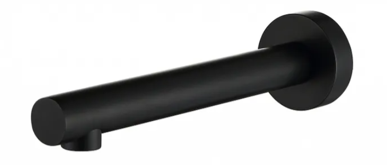 INSPIRE ROUL BATH SPOUT 180MM MATTE BLACK