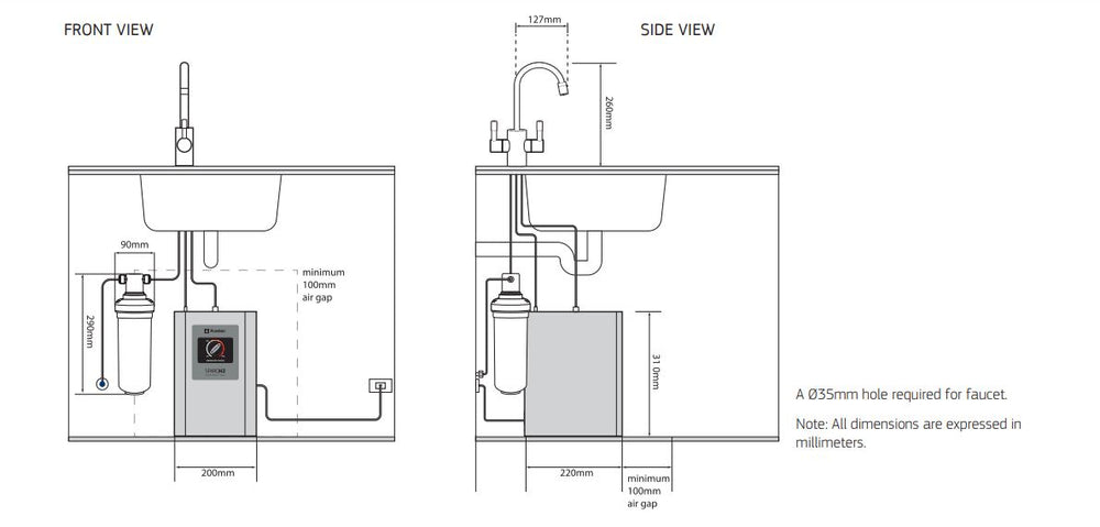 PURETEC FILTERED LEAD FREE HOT AND AMBIENT WATER ON TAP