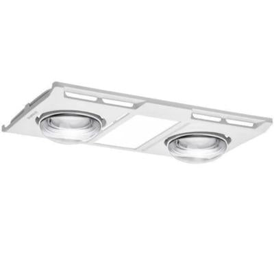 MARTEC PROFILE PANEL 2 HIGH PERFORMANCE HEATER FAN EXHAUST WITH 12W TRICOLOUR LED LIGHT WHITE
