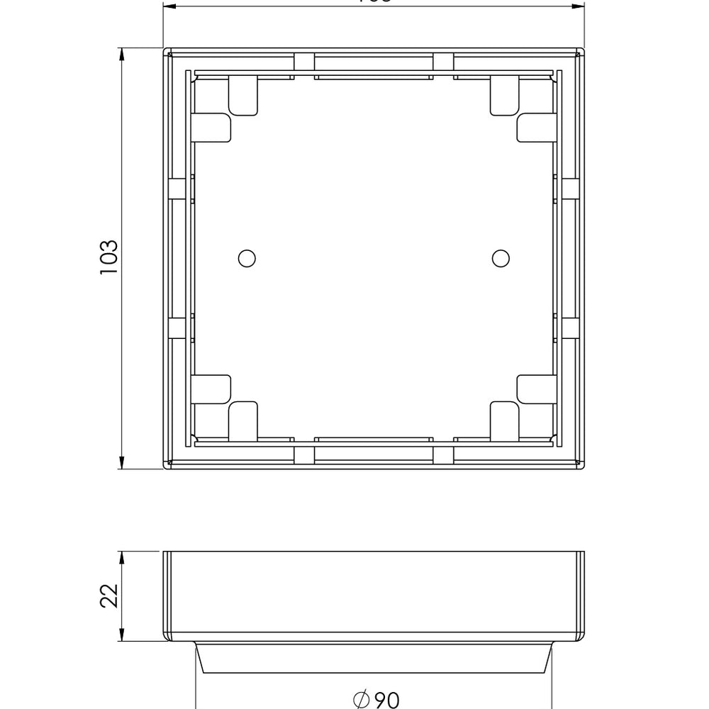 PHOENIX POINT DRAIN TI 100MM OUTLET 90MM