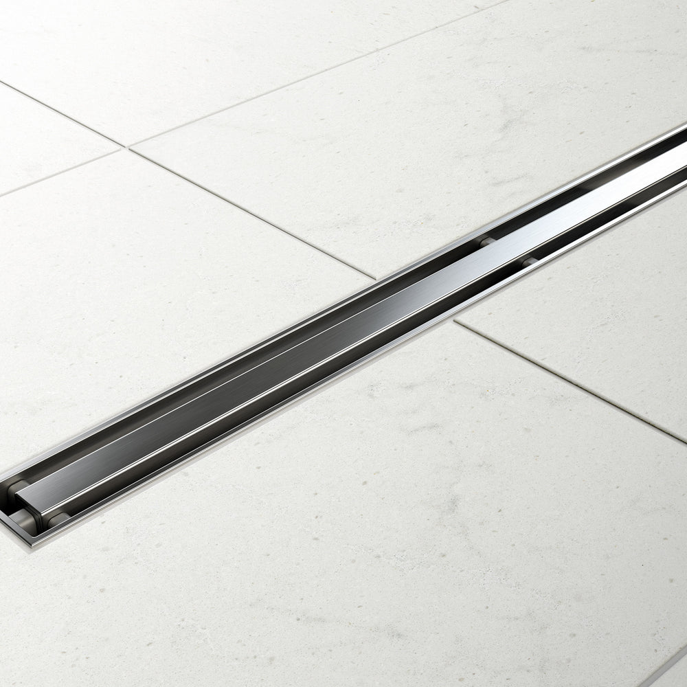 PHOENIX FLAT SLIMLINE 65MM CHANNEL DRAIN 30MM OUTLET STAINLESS STEEL 600MM, 750MM AND 900MM