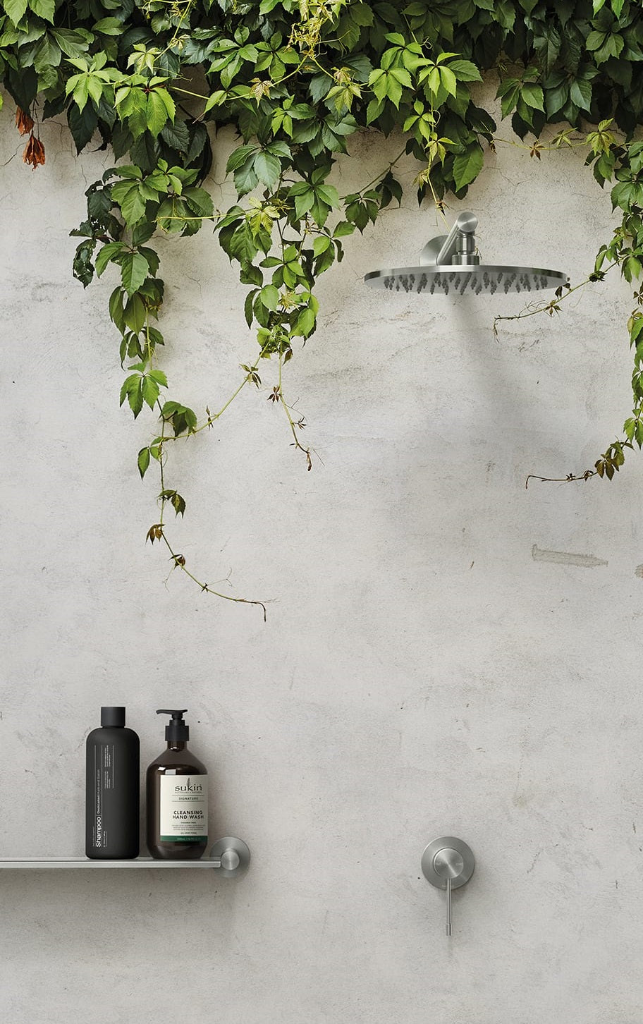 PHOENIX VIVID SLIMLINE LEAD FREE SS 316 SHOWER / WALL MIXER STAINLESS STEEL