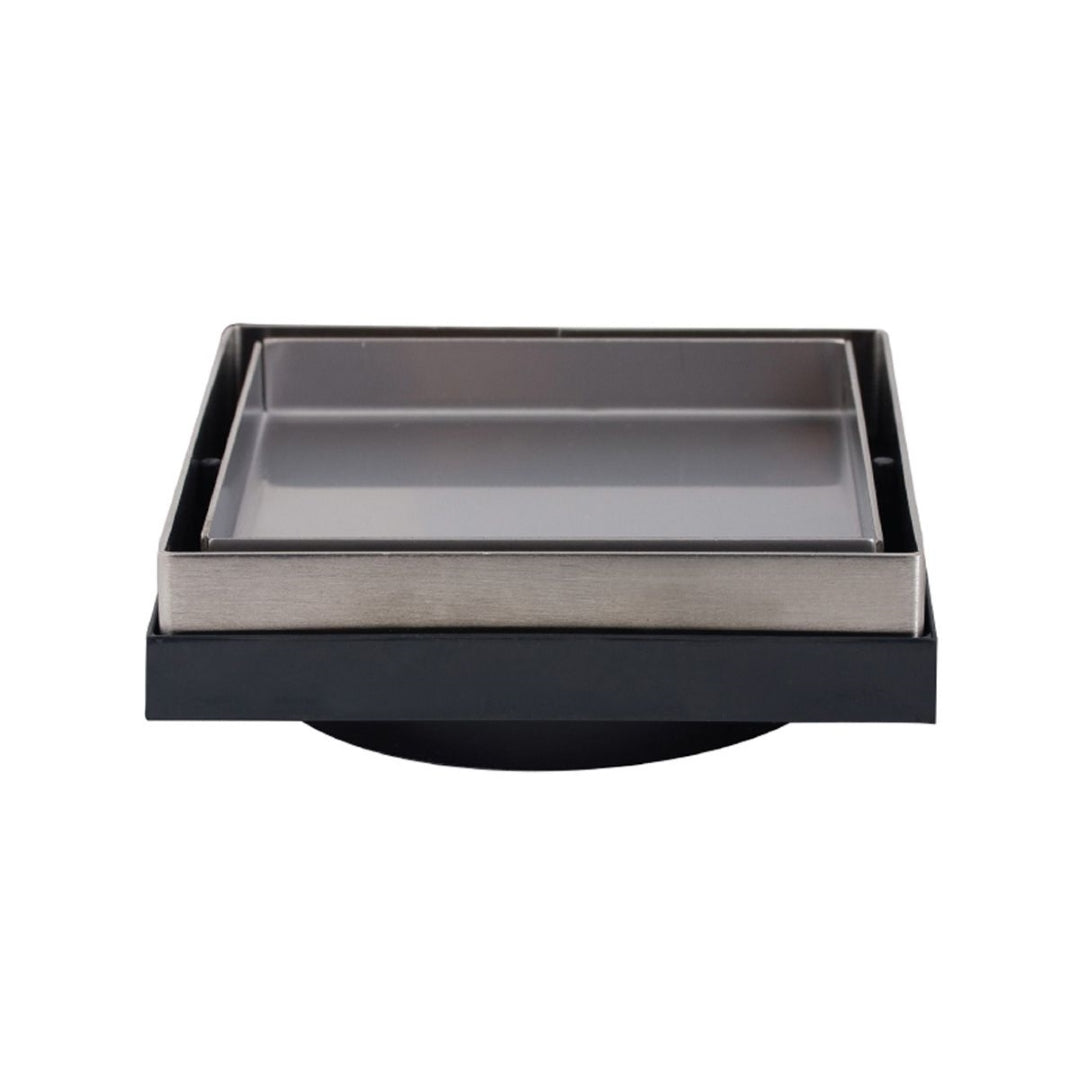 3MONKEEZ TILE INSERT POINT DRAIN 130MM GREY AND BLACK