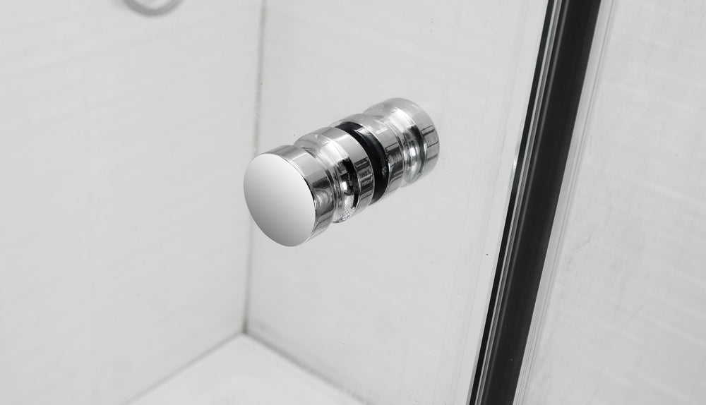 COVEY WALL TO WALL FRAMELESS PIVOTAL HINGE DOOR SHOWER SCREEN CHROME