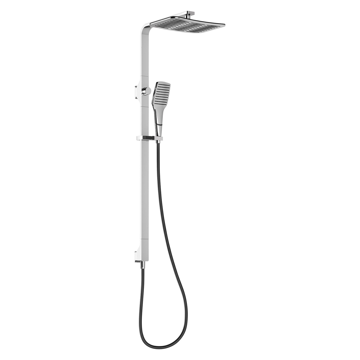 PHOENIX NX CAPE TWIN SHOWER CHROME AND MATTE BLACK