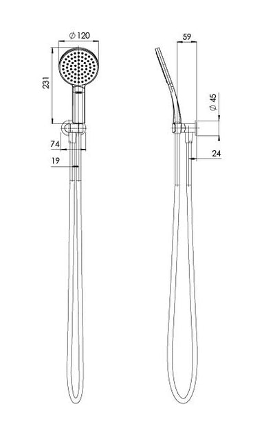 PHOENIX NX QUIL HAND SHOWER CHROME