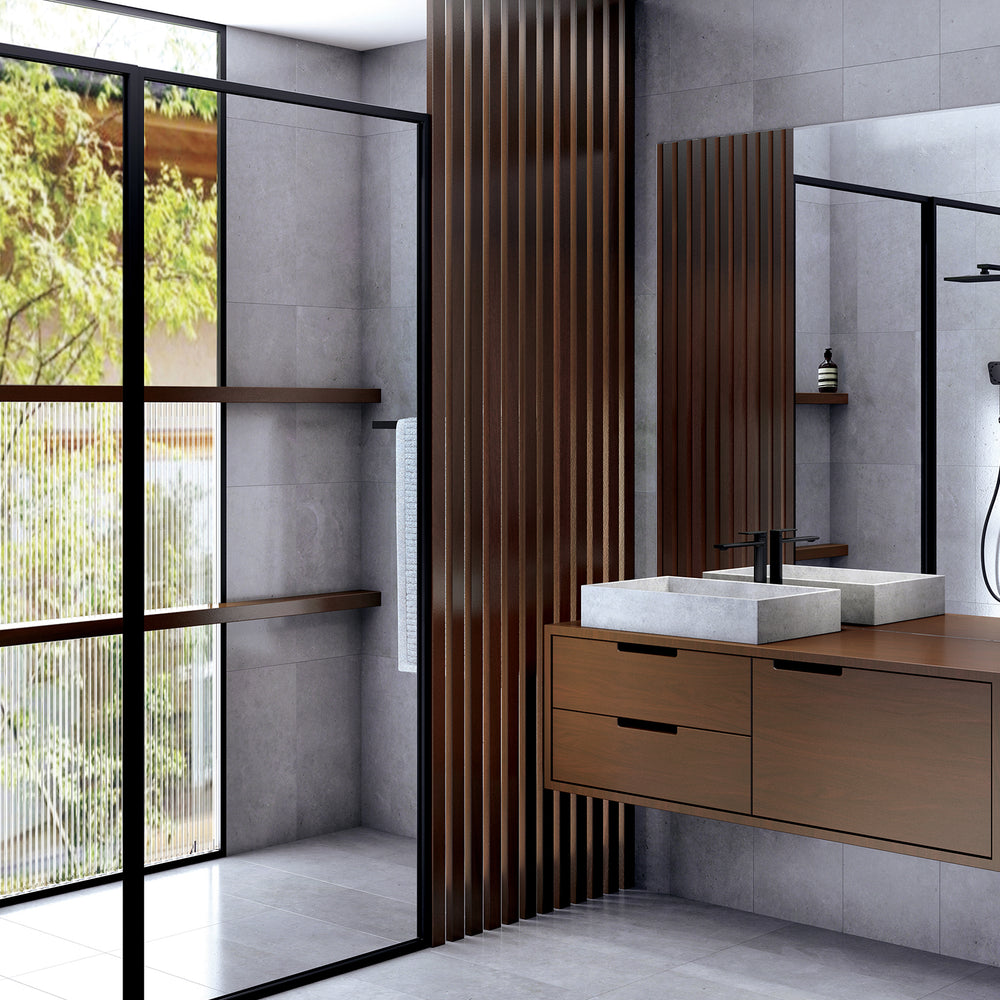 PHOENIX NX ORLI WITH HYDROSENSE TWIN SHOWER MATTE BLACK