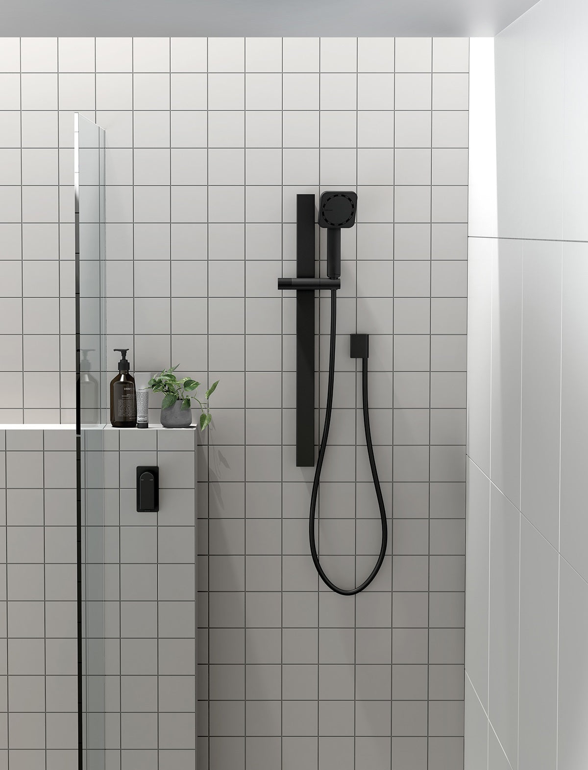 PHOENIX NX ORLI WITH HYDROSENSE RAIL SHOWER MATTE BLACK