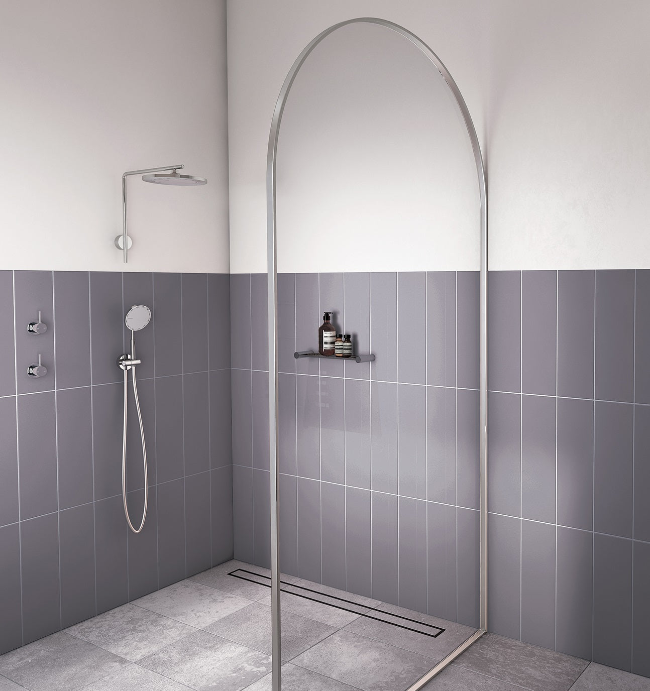 PHOENIX NX IKO WITH HYDROSENSE SHOWER ARM AND ROSE 250MM CHROME