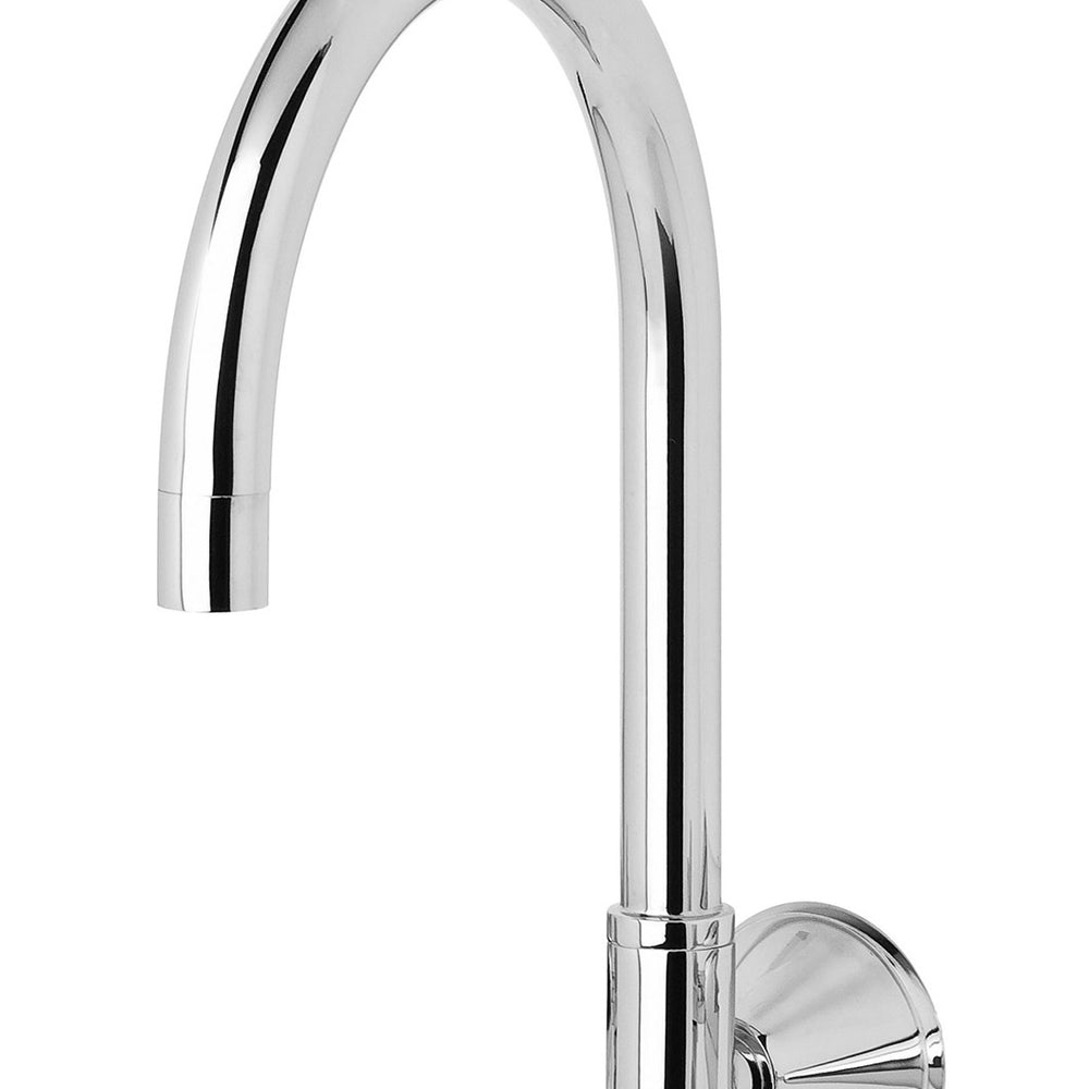 PHOENIX IVY LEAD FREE WALL SINK OUTLET GOOSENECK 290MM CHROME