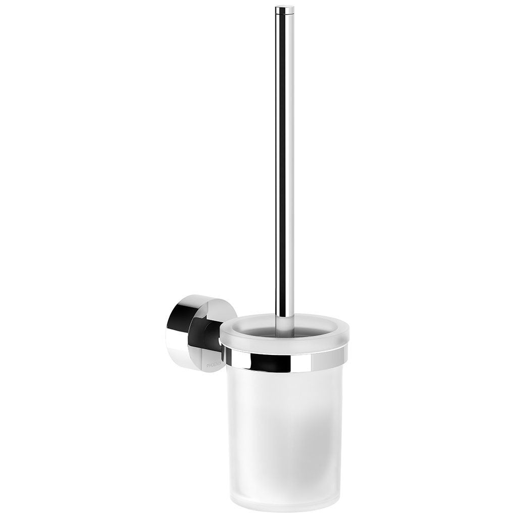 PHOENIX VIVID TOILET BRUSH AND HOLDER CHROME 361MM