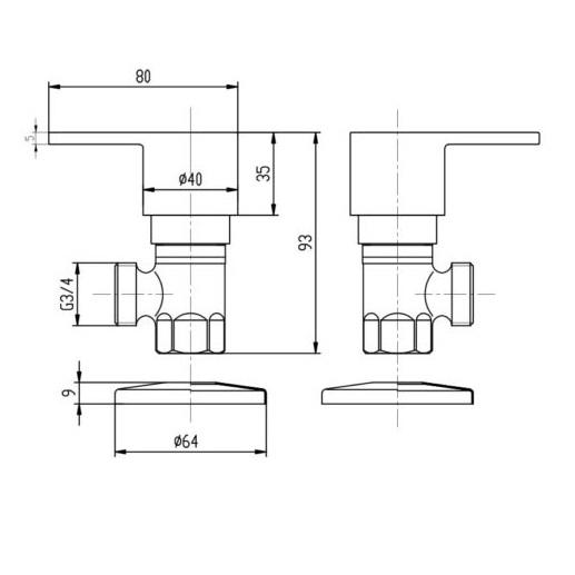 LINSOL REALM WASHING MACHINE SET (CHROME)