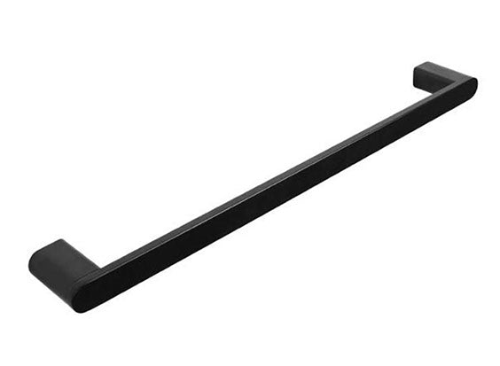 LINKWARE HUNTINGWOOD SINGLE NON-HEATED TOWEL RAIL BLACK (AVAILABLE IN 600MM AND 800MM)
