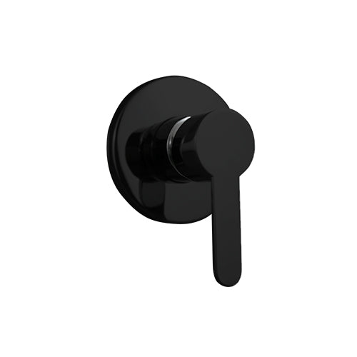 LINKWARE LOUI ROUND WALL MIXER 100MM MATTE BLACK