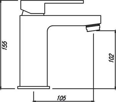 HELLYCAR TONY BASIN MIXER CHROME