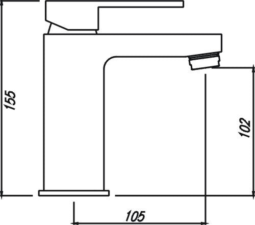 HELLYCAR TONY BASIN MIXER CHROME