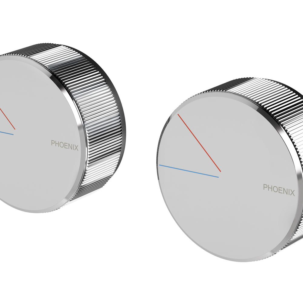PHOENIX AXIA TWIN SHOWER WALL MIXER CHROME