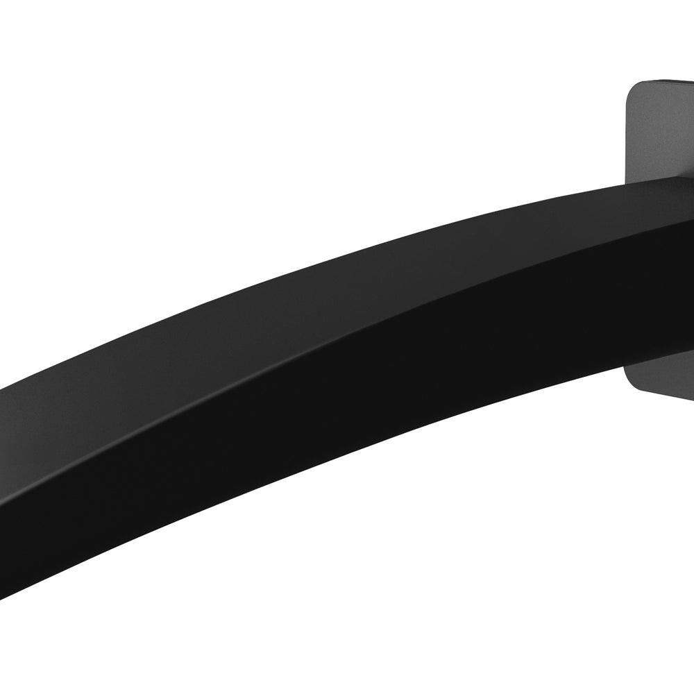 PHOENIX RUSH WALL BATH OUTLET 180MM MATTE BLACK