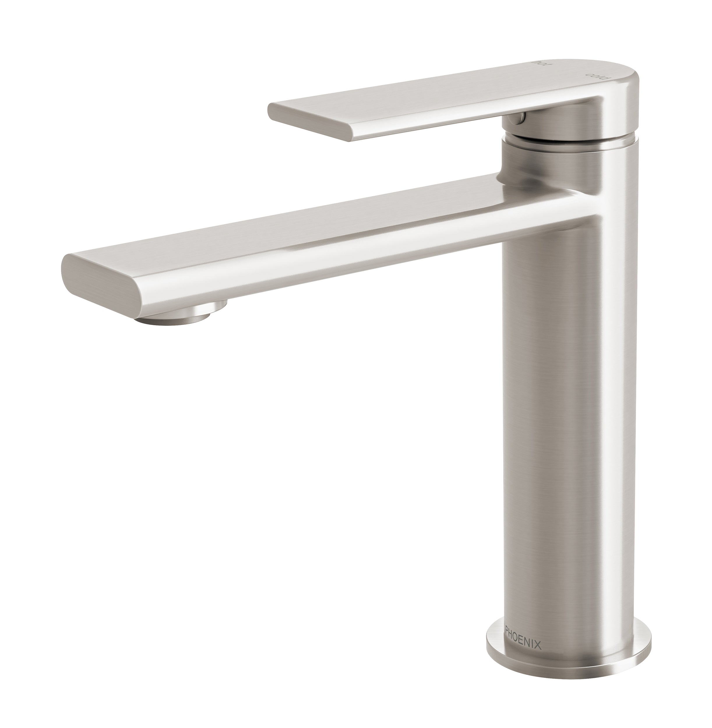 PHOENIX TEEL LEAD FREE BASIN MIXER 162MM BRUSHED NICKEL