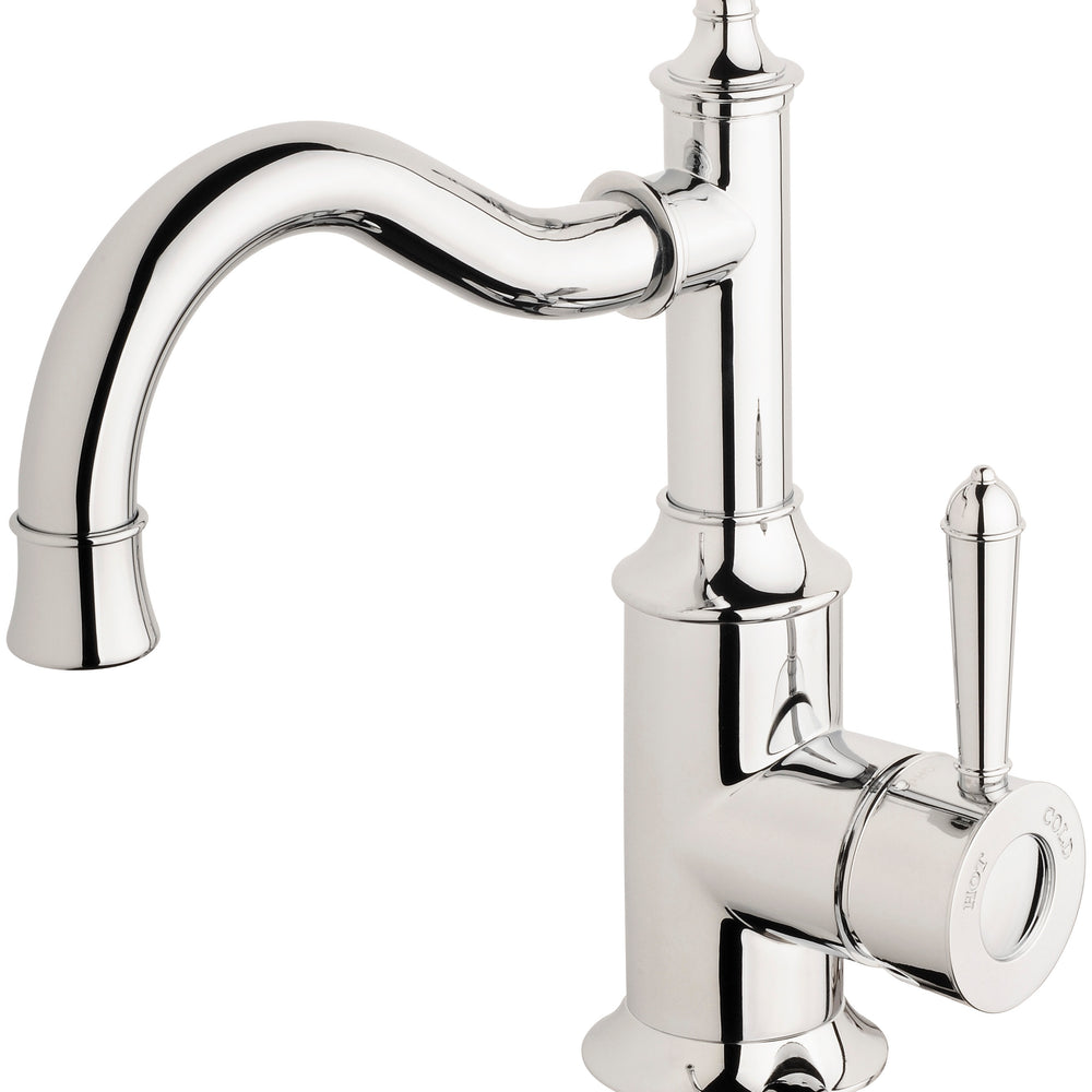PHOENIX NOSTALGIA BASIN MIXER 160MM SHEPHERDS CROOK CHROME