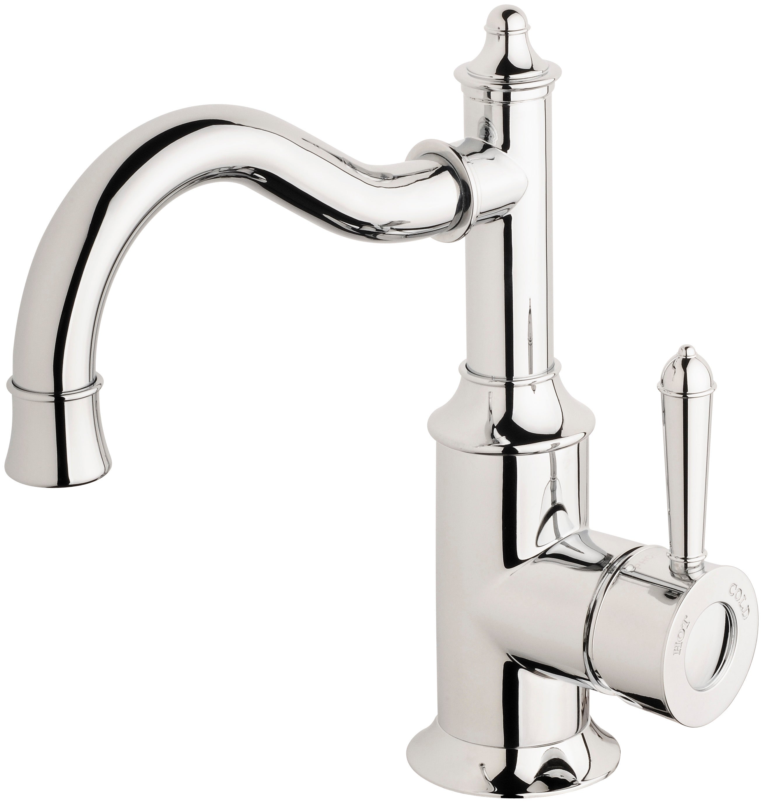 PHOENIX NOSTALGIA BASIN MIXER 160MM SHEPHERDS CROOK CHROME