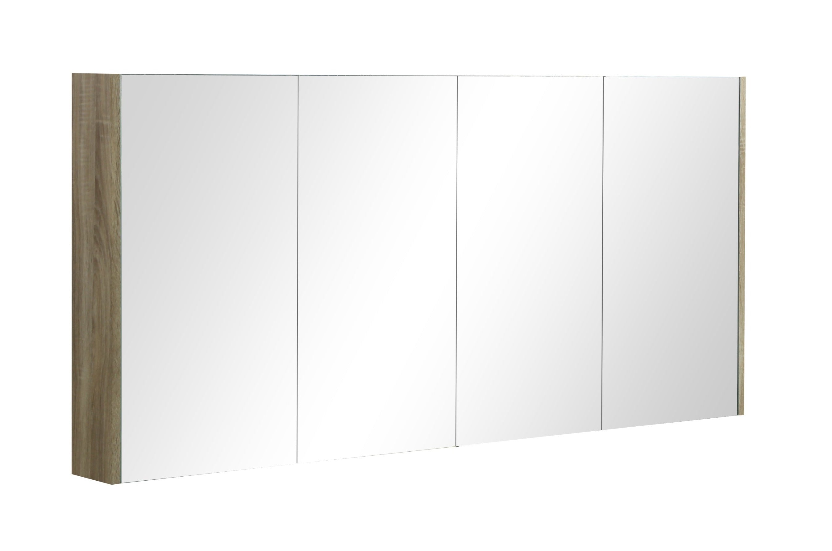 POSEIDON QUBIST WHITE OAK MIRROR SHAVING CABINET 1500X720MM