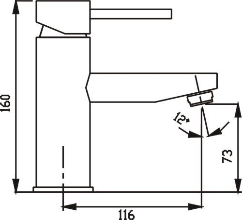 HELLYCAR IDEAL BASIN MIXER CHROME