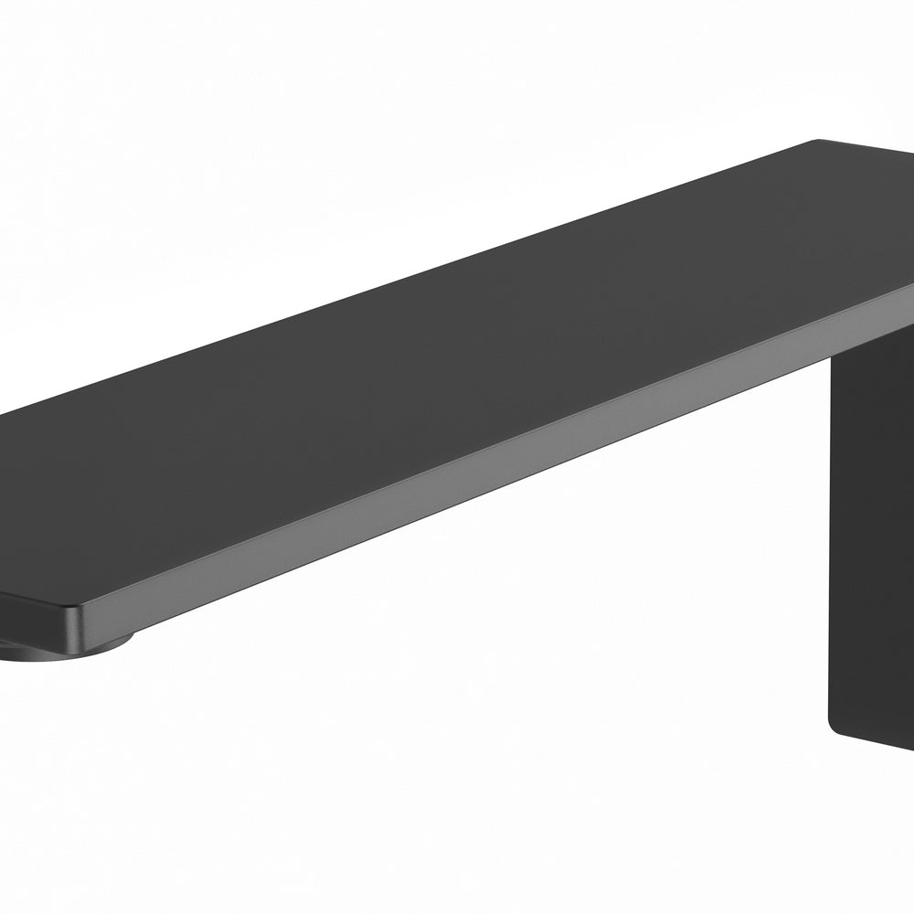 PHOENIX AXIA WALL BASIN / BATH OUTLET 200MM MATTE BLACK