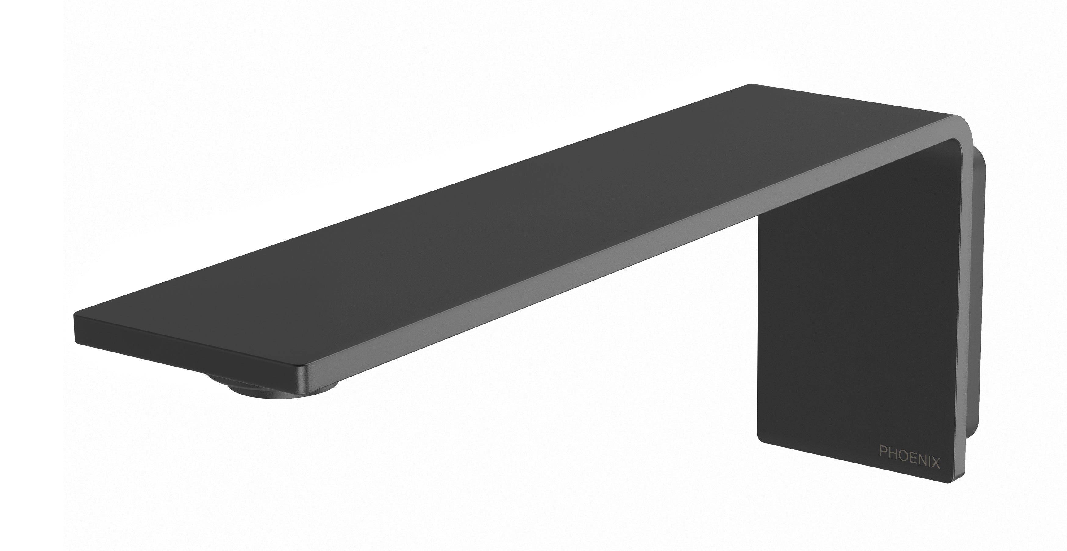 PHOENIX AXIA WALL BASIN / BATH OUTLET 200MM MATTE BLACK