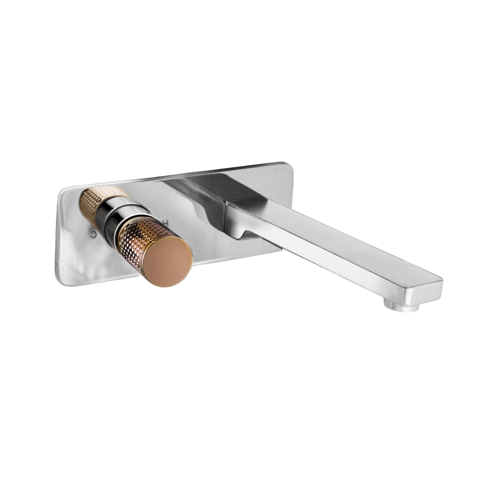 LINKWARE GABE WALL OUTLET MIXER CHROME AND ROSE GOLD