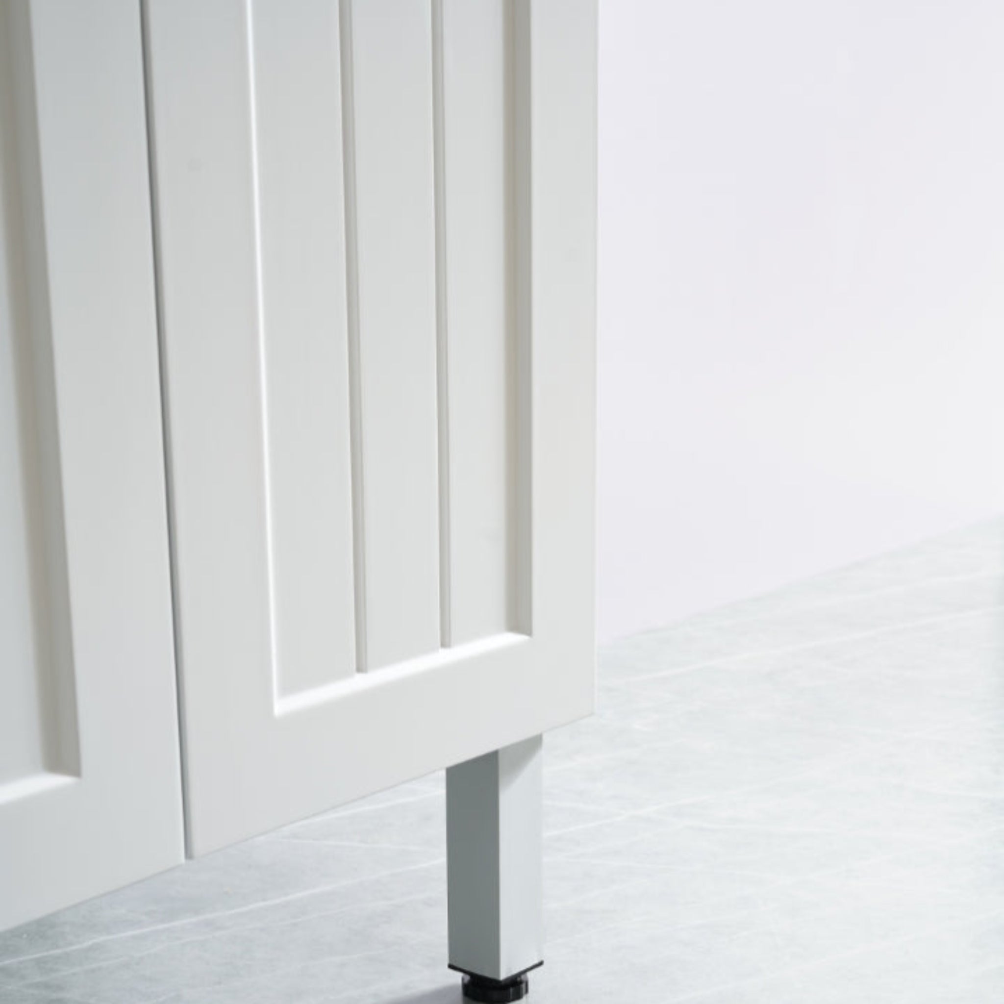 CETO ACACIA SHAKER MATTE WHITE 900MM SINGLE BOWL FLOOR STANDING VANITY (AVAILABLE IN LEFT AND RIGHT HAND DRAWER)