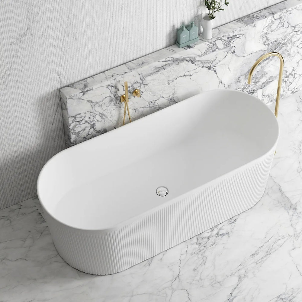 ATTICA NOOSA FREESTANDING BATH MATTE WHITE (AVAILABLE IN 1500MM AND 1700MM)
