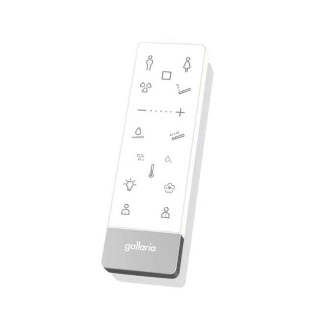 GALLARIA BLACK ALTARETROFIT RIMLESS WALL FACE PAN AND REMOTE BIDET PACKAGE GLOSS WHITE