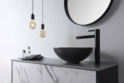 AULIC ARGYLE BASIN MATTE BLACK 405MM