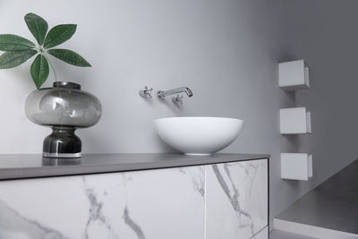 AULIC ARGYLE BASIN MATTE WHITE 405MM
