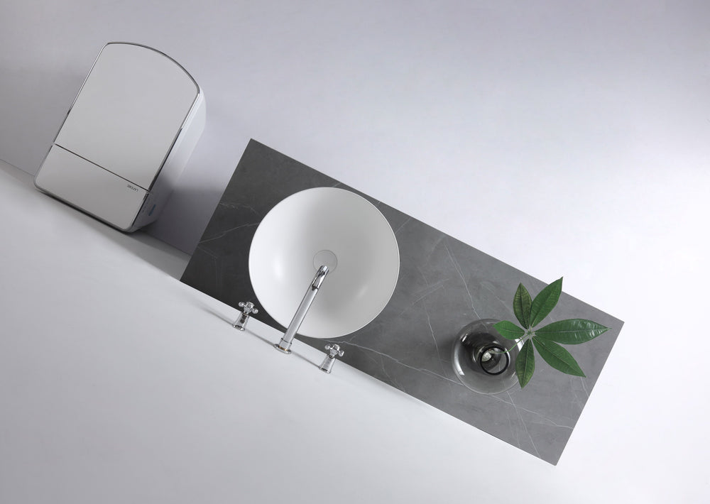 AULIC ARGYLE BASIN MATTE WHITE 405MM